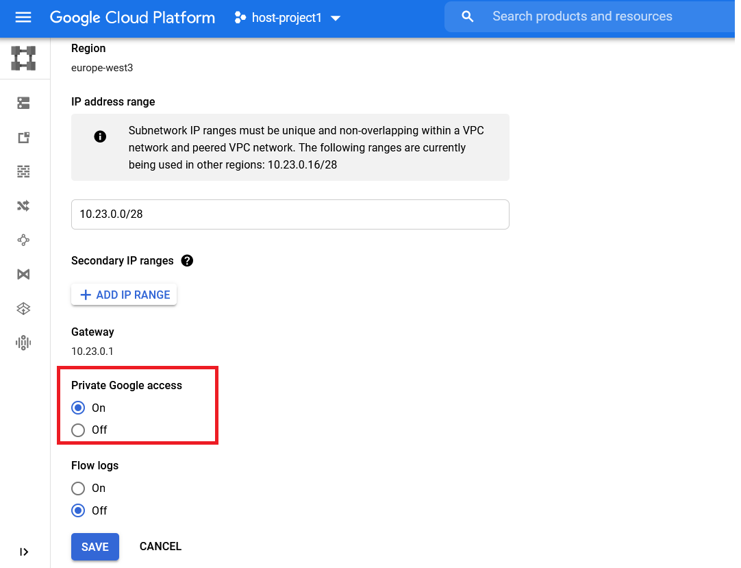 GCP-Google Private Access & Cloud NAT - Home